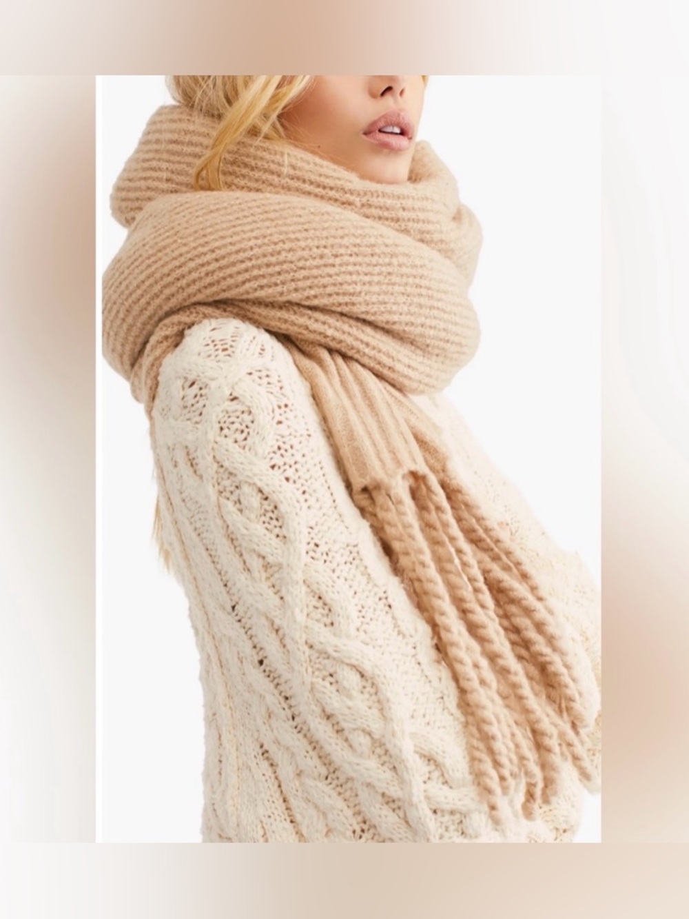 Free People Chunky Knit Scarf